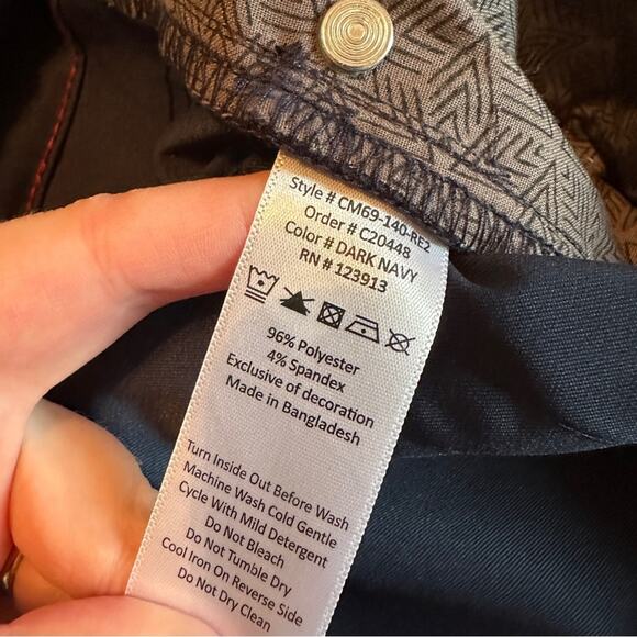 Jachs New York Navy Blue‎ Slim Fit 5-Pocket Styling Pants Sz 38 x 32 NEW - Picture 8 of 8